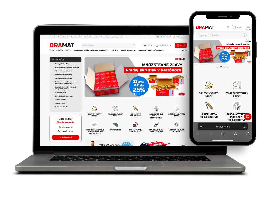 Web klienta oramat.sk